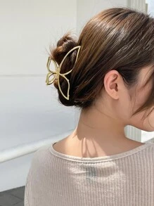 DAZY Butterfly Shape Hair Claw Street Claw Clips Hair Clips Hair Jaw Clip Hair Clamps Hair Clutch Hair Catcher Clip - Gold - View 7