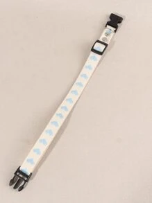 1pc Jacquard Soft Breathable Pet Collar With Heart Pattern, Suitable For Small Cats And Dogs (Not Suitable For Large Dogs) - Multicolor - View 4