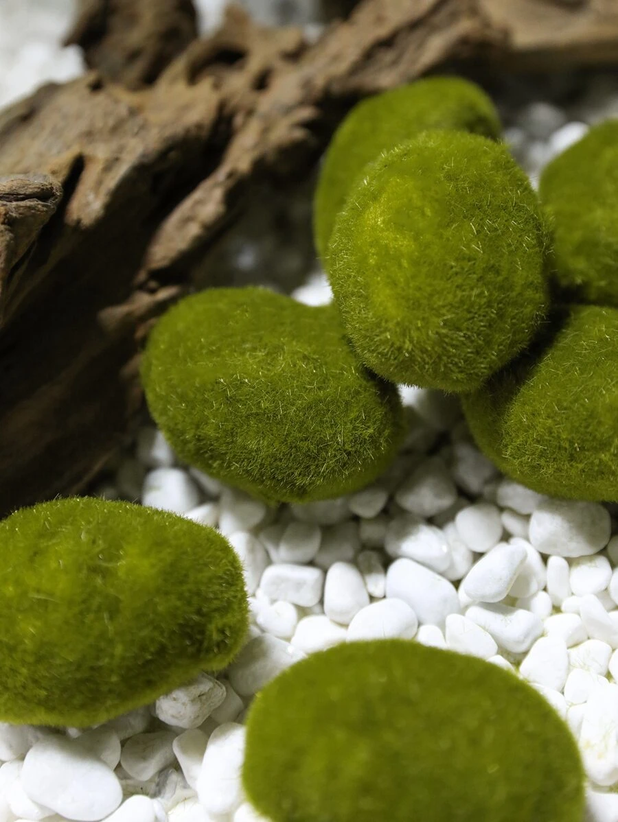 6pcs Artificial Moss Stone - Green - View 1