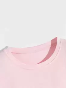 Manfinity Hypemode Men Cartoon Face Print Tee - Baby Pink - View 3