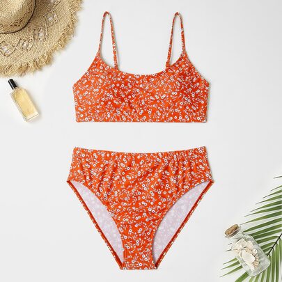 Ditsy Floral Bikini Swimsuit