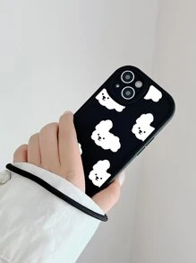 卡通小狗图案手机壳，带挂绳，适用于三星 Galaxy/