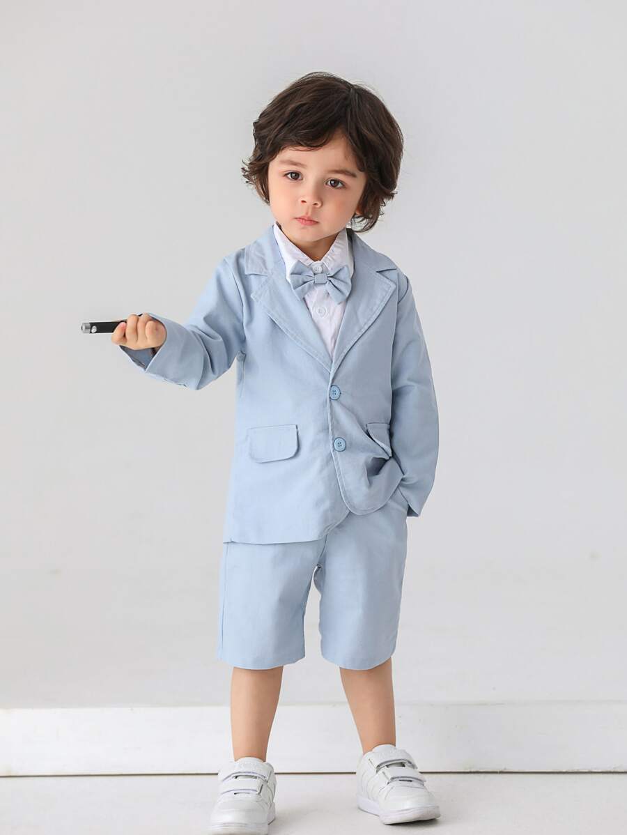 3 件套男士绅士西装套装，适合男孩生日派对、1 岁生日、婚礼、宴会