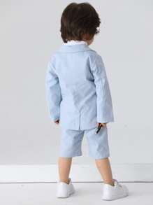 3 件套男士绅士西装套装，适合男孩生日派对、1 岁生日、婚礼、宴会