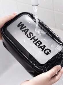 3入組旅行化妝品收納袋,大容量 - 黑色 - 查看 5