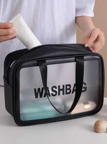 3入組旅行化妝品收納袋,大容量 - 黑色 - 查看 6