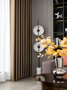 素色1片遮光窗簾 - 棕色 - 查看 5