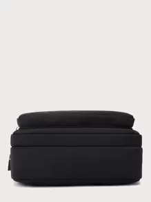 Zip Front Square Crossbody Purse for Women,Nylon Casual Lightweight Shoulder Bag for Men&Women Shopping Travel Appointment, Fashion Handbag Roomy Multiple Pockets Bag Ladies Satchel Tote Messenger Backpack