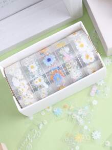 5 miếng dán trang trí trong suốt hoa văn dễ thương cho đồ thủ công tự làm, Gói quà, Đồ dùng làm sổ lưu niệm, Tạp chí Bullet, Người lập kế hoạch, Trang trí tiệc - Nhiều màu - Xem 4