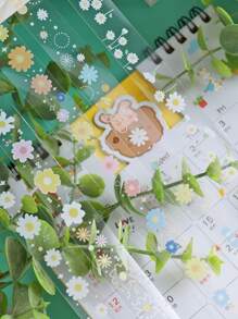 5 miếng dán trang trí trong suốt hoa văn dễ thương cho đồ thủ công tự làm, Gói quà, Đồ dùng làm sổ lưu niệm, Tạp chí Bullet, Người lập kế hoạch, Trang trí tiệc - Nhiều màu - Xem 5