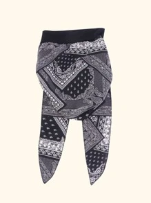 1 pieza de gorro de noche elástico impreso de pala ancha para mujeres, gorro de quimioterapia, gorro de turbante adecuado para usar en primavera y verano gorro de satén - Multicolor - Ver 4