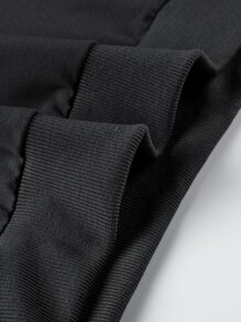 Manfinity Homme Men Colour-block Slogan Embroidery Drawstring Hoodie - Multicolor - View 6