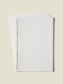 1 pieza papel de repuesto de cuaderno B5 - Blanco - Ver 2