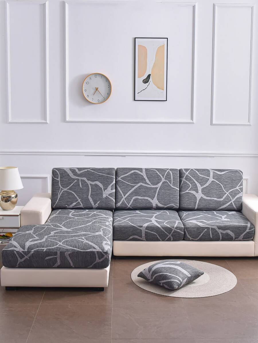 1入組圖形圖案沙發座位套 - 彩色 - 查看 1