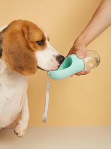 1pc Foldable Pet Travel Bottle - Mint Green - View 2