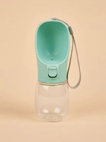 1pc Foldable Pet Travel Bottle - Mint Green - View 4