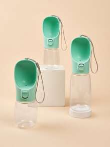 1pc Foldable Pet Travel Bottle - Mint Green - View 5