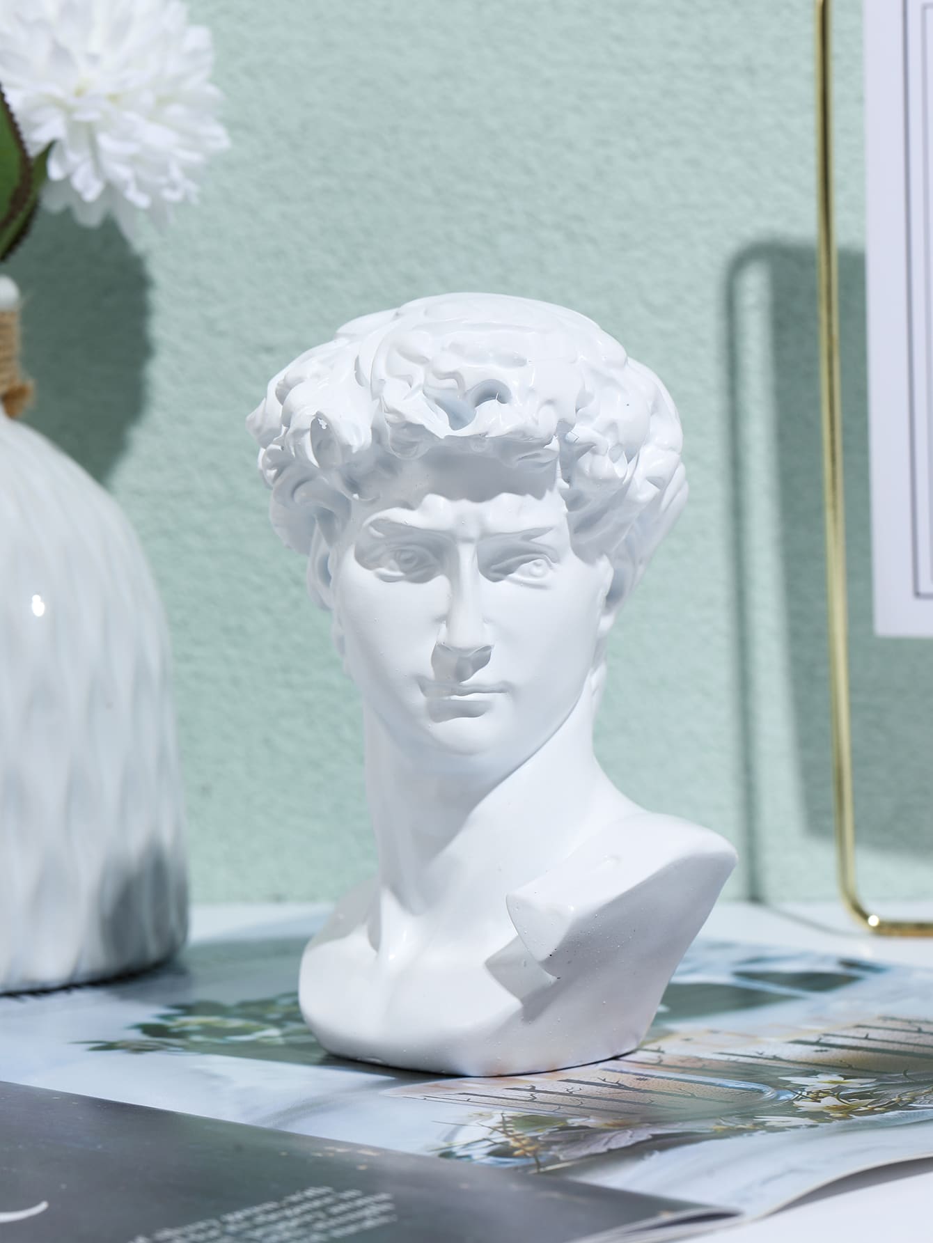 1 pieza Decoración figura - Blanco - Ver 1