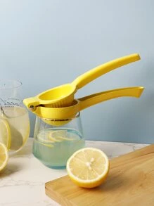 1pc Lemon Squeezer Press,Hand Juicer Kitchen Tool - Yellow - View 8