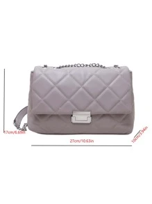 CONTAINEVERY حقيبة مربعة خفيفة الوزن، كاجوال للأعمال، بسيطة مبطنة بسلسلة مربعة من الجلد الناعم حقيبة كروس للفتيات المراهقات والنساء وطلاب الجامعات والمبتدئين والعمال ذوي الياقات البيضاء مثالية للمكتب والعمل والأعمال التجارية والتنقل في الهواء الطلق والسفر والنزهات