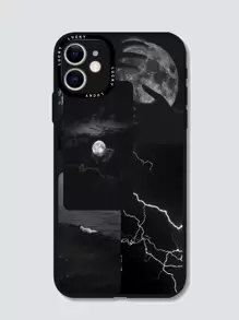 vỏ điện thoại hình mặt trăng - màu đen - Xem 1