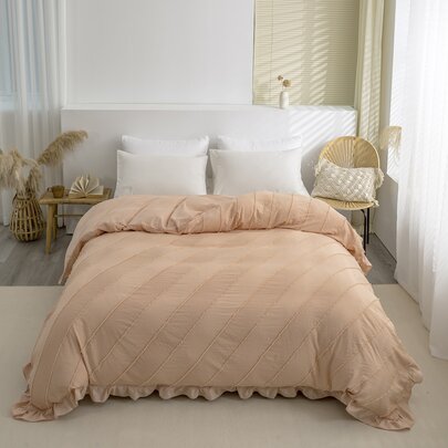 Ruffle Decor Duvet Cover Without Filler