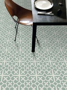 9PCS Waterproof Anti-Slip Flower Tile Stickers Self Adhesive Simple Printed Floor Stickers Kitchen And Bathroom Decoration Moisture Resistant Wall Stickers, 7.87x7.87/11.81X11.81/15.75X15.75inch Three Sizes To Choose From,Stickers,Wall Decal, Vinyl Decal For Home Decorations,Spring Decoration Items Refresh Your Home,Rama Decoration Stickers - Multicolor - View 1