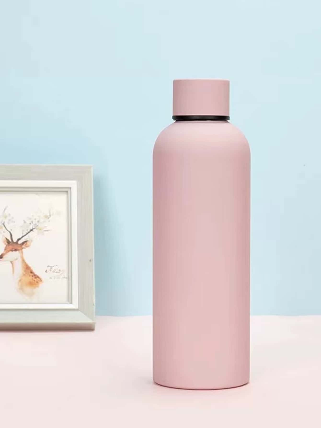 1 件 304 不锈钢双层真空保温杯，橡胶漆，防滑，便携杯，冷热皆宜 500ml/16.90oz 返校 - 淺粉色 - 查看 1