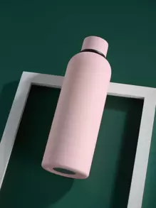 1 件 304 不锈钢双层真空保温杯，橡胶漆，防滑，便携杯，冷热皆宜 500ml/16.90oz 返校 - 淺粉色 - 查看 2