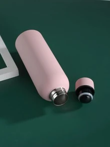 1 件 304 不锈钢双层真空保温杯，橡胶漆，防滑，便携杯，冷热皆宜 500ml/16.90oz 返校 - 淺粉色 - 查看 3