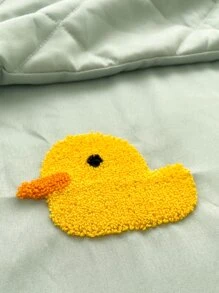 Chăn ga gối thiết kế vịt - màu xanh lá - Xem 5