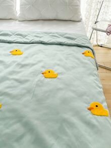 Chăn ga gối thiết kế vịt - màu xanh lá - Xem 6