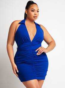 SHEIN SXY Vestido ajustado fruncido