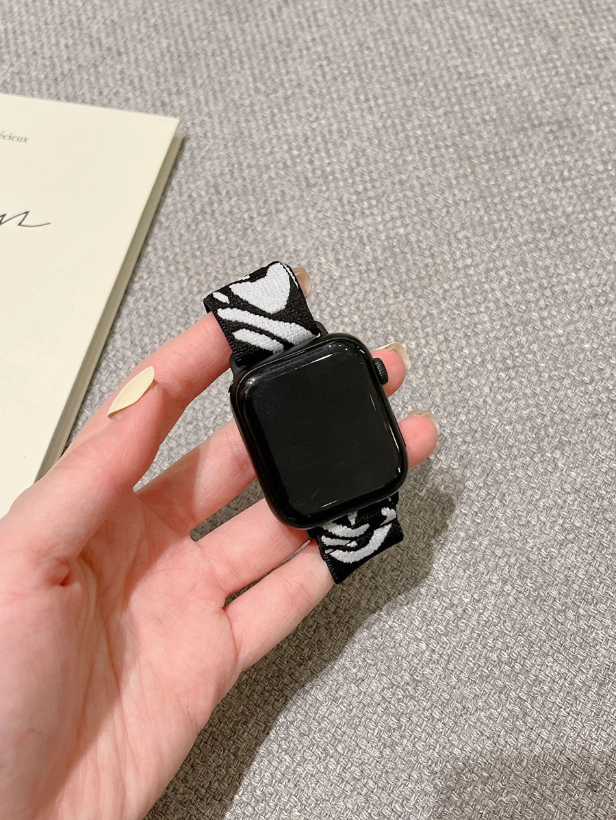 Correa de reloj compatible con Apple Watch tejido nailon