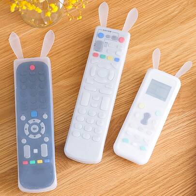 1 pièce Housse de télécommande décorative à motif dessin animé, housse de télécommande en silicone transparent simple pour la maison, l'école, le bureau, les voyages, les sacs, l'organisation, le rangement, les fournitures scolaires, l'isolation, la Saint-Valentin entre amies, les chiots, le carnaval, la décoration de cuisine, les articles ménagers, les cadeaux pour la fête des mères, la décoration de chambre, le jardin, la décoration de cuisine, l'été, la plage, les essentiels de voyage, la décoration de la pièce, les objets antistress, la remise des diplômes