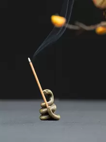 1 个中国十二生肖合金香座，12 种图案（牛、马、猪、鸡、鼠、狗、蛇、龙、猴、羊、虎、兔） - 銅色 - 查看 1