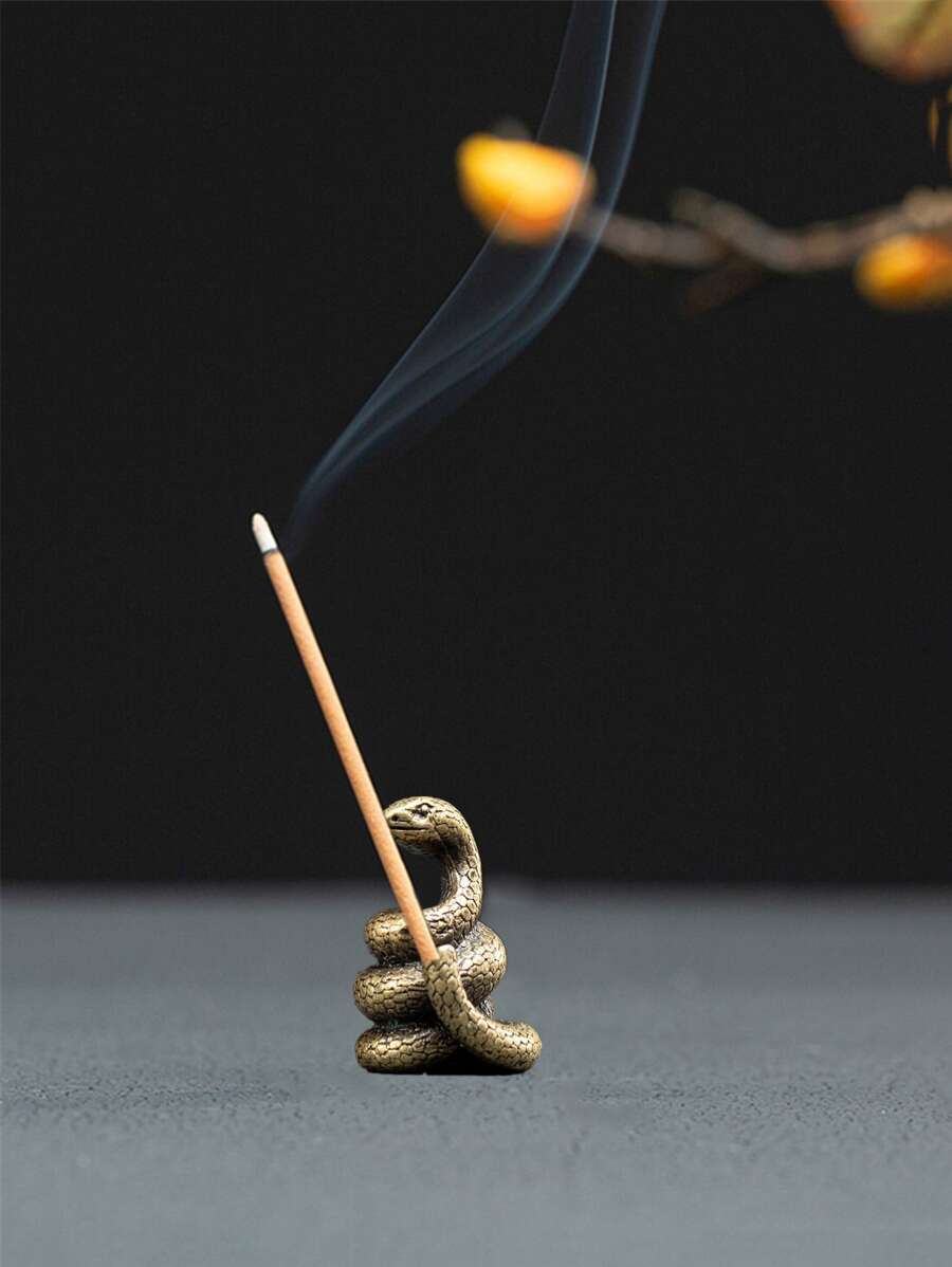 1 个中国十二生肖合金香座，12 种图案（牛、马、猪、鸡、鼠、狗、蛇、龙、猴、羊、虎、兔） - 銅色 - 查看 1