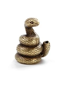 1 个中国十二生肖合金香座，12 种图案（牛、马、猪、鸡、鼠、狗、蛇、龙、猴、羊、虎、兔） - 銅色 - 查看 5