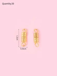 20入組DIY首飾配件 - 金黃色 - 查看 4