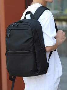 Men Zipper Front Casual School Bag School Backpack For School Daypack Laptop Bag Computer Bag Book Bag Rucksack Shoulder Bag Travel Bag Sport Bag College Bag S Christmas Scream Bag Backpack Vacation Hip Bag Gifts Bag Camping Summer Back To School Beach Bag Laptop Case The Sporty Life Bag Pack Backpacks Travel Must Haves Large Bag Spring School Supplies New Life Items For Students Men Essentials School Bags University Bag Large Capacity Bag Travel Bags Office Bag