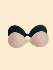 Women's Reusable Backless Strapless Adhesive Push Up Bra For Casual Comfy Wear - Multicolor - View 3