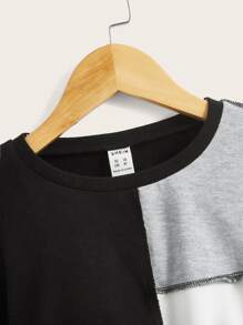 SHEIN Áo nỉ Gái Khối Màu Giải trí - Nhiều màu - Xem 4