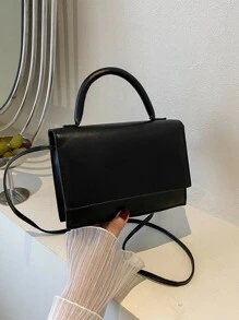 Mini bolso cuadrado minimalista, ligero, informal, de negocios, para adolescentes, niñas, mujeres, estudiantes universitarios, novatos y trabajadores de cuello blanco, perfecto para la oficina, la universidad, el trabajo, los negocios, los desplazamientos, al aire libre, los viajes, las salidas