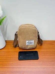 Túi đeo chéo Lá thư Có thể điều chỉnh được Sẵn sàng - màu nâu - Xem 5