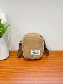 Túi đeo chéo Lá thư Có thể điều chỉnh được Sẵn sàng - màu nâu - Xem 7