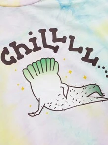 Sparklebombb! 大碼卡通圖案紮染T恤 - 彩色 - 查看 4