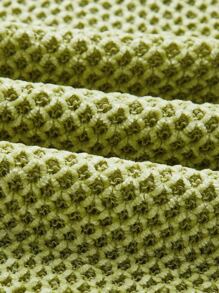 SHEIN ICON Dopamine Dressing Cut Out O-ring Detail Halter Neck Backless Bodycon Dress - Lime Green - View 4