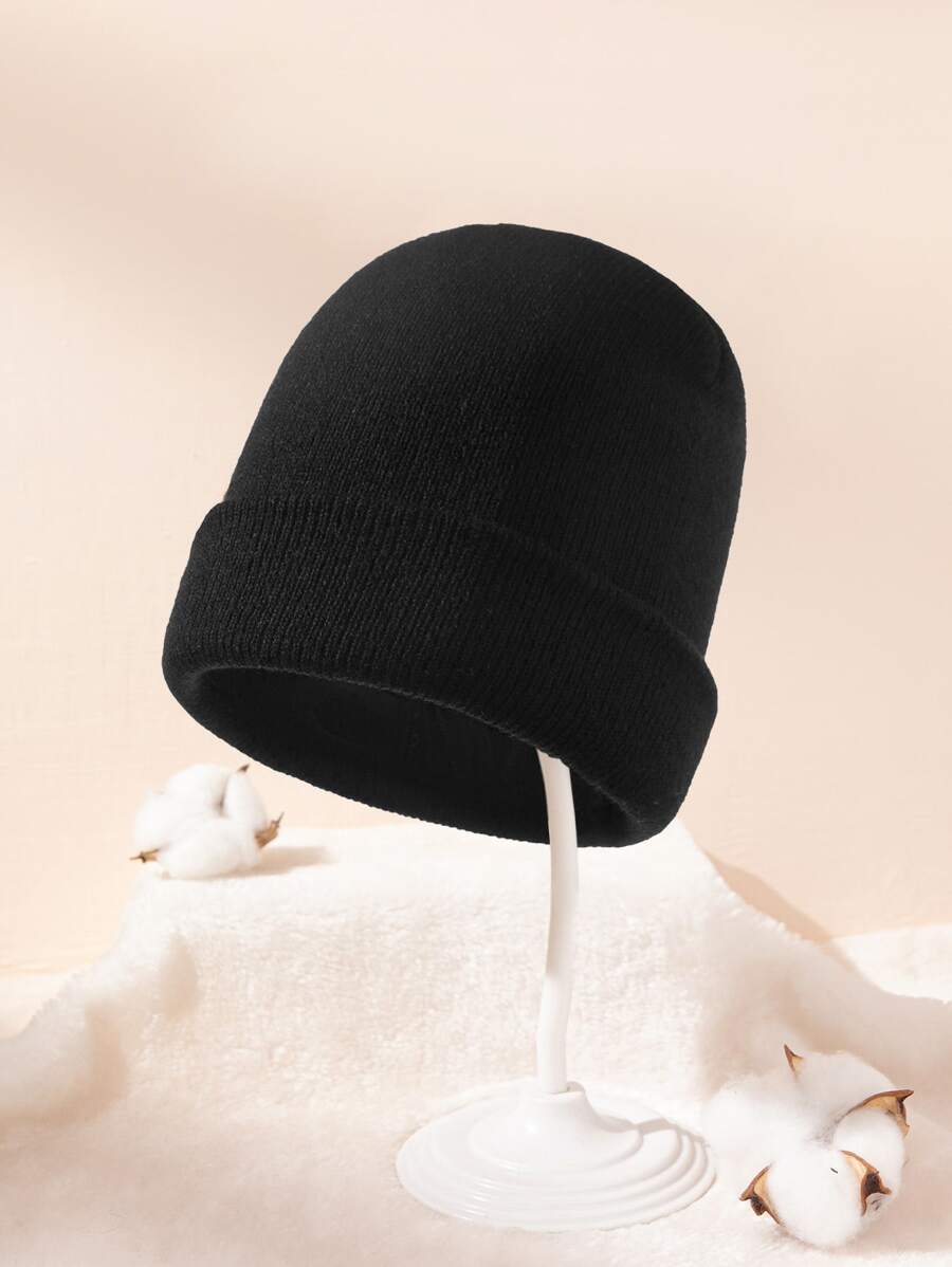 Baby Solid Beanie - Svart - Visa 1