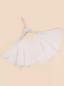 1 件纽扣细节短披肩 - 适合外出和装扮 - 白色 - 查看 3