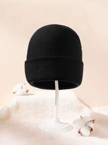 Baby Solid Beanie - Svart - Visa 2